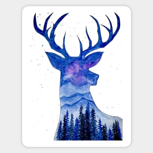 Blue winter Sticker